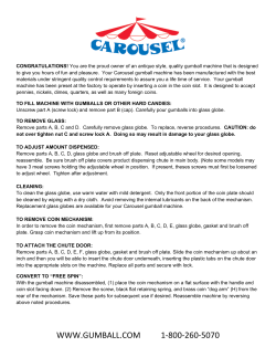 Carousel gumball machine instructions