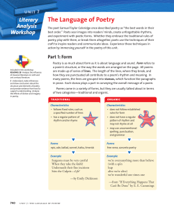 Poetry Notes