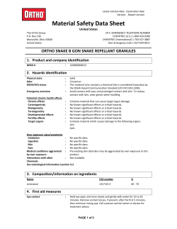Material Safety Data Sheet - Town and Country Pest Solutions Inc.