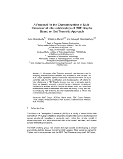 A Proposal for the Characterization of Multi