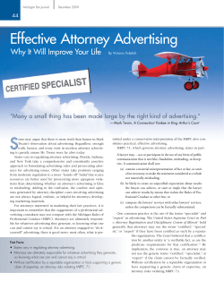 Effective Attorney Advertising