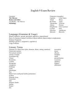 English 9 Exam Review