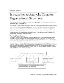 Organizational Patterns