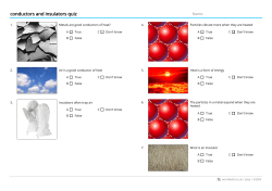 conductors and insulators quiz