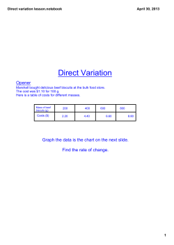 Direct variation lesson.notebook
