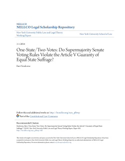 Do Supermajority Senate Voting Rules Violate the Article V