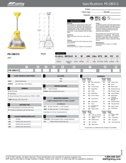 LED Specification Sheet