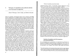 4 Varieties of capitalism and political divides over European