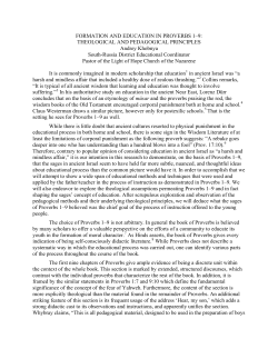 default FORMATION AND EDUCATION IN PROVERBS 1&ndash;9