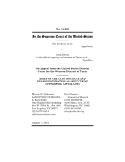 Cato Institute and Reason Foundation