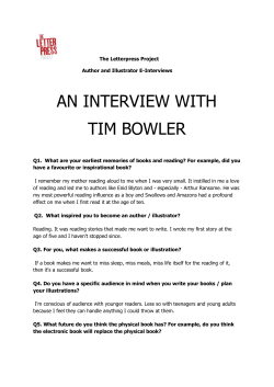 an interview with tim bowler