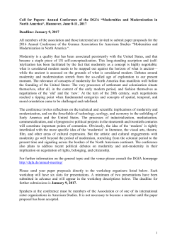 Call for Papers 2017