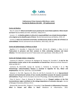 Publicaciones Primer Semestre 2016 (Enero