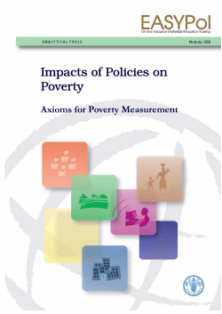 Impacts of Policies on Poverty: Axioms for Poverty