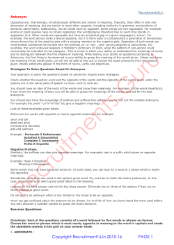 Antonyms - Entrance Adda