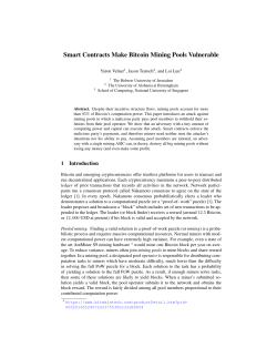Smart Contracts Make Bitcoin Mining Pools Vulnerable