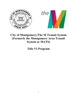 Title VI Program - Montgomery Transit