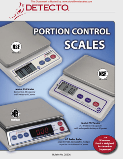 Model PS4 Scales Model PS7 Scales AP Series