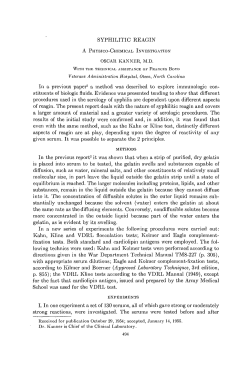SYPHILITIC REAGIN In a previous paper2 a method was described