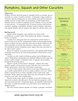 Pumpkins, Squash and Other Cucurbits