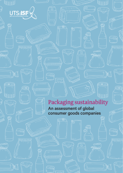 Packaging sustainability - University of Technology Sydney