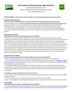 First Friday All Climate Change Talks (FFACCTs)
