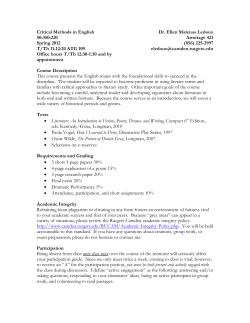 Critical Methods in English