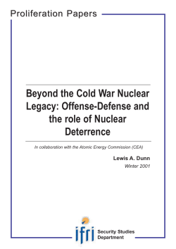 Beyond the Cold War Nuclear Legacy: Offense