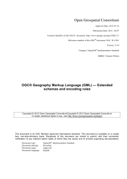 GML/3.3 - OGC Portal - Open Geospatial Consortium