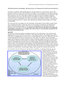 Disappearing cryosphere