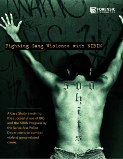 Fighting Gang Violence with NIBIN