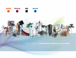 Global Leaders In INNOVATIVE FINISHING SOLUTIONS.
