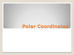 Find the Polar Coordinates