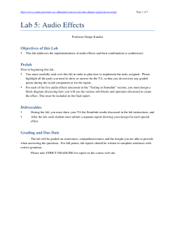 Lab 5: Audio Effects