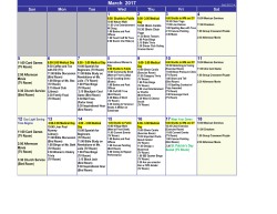 Calendar - Caravita Village