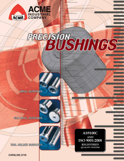 Precision Bushings Catalog