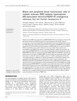 (MS) patients hyperexpress MS-associated retrovirus/HERV