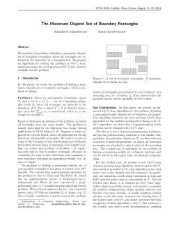 The Maximum Disjoint Set of Boundary Rectangles