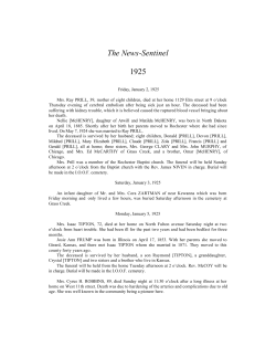 The News-Sentinel 1925 - Fulton County Public Library