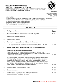 Committee Agenda 2 6 16 - Redcar and Cleveland Council
