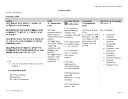 Curriculum Map
