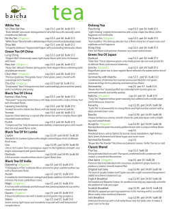 Tea - Baicha Tea Room