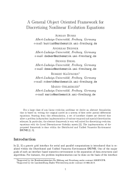 A General Object Oriented Framework for DiscretiCing Nonlinear