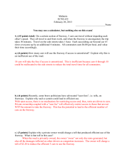 Midterm ECNS 432 February 28, 2013 You may