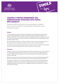 Creating a positive environment and communicating effectively with