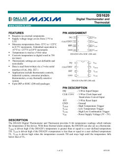 DS1620 Datasheet