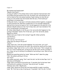 Chapter 18 But someone was booming again. "Mayella Violet Ewell