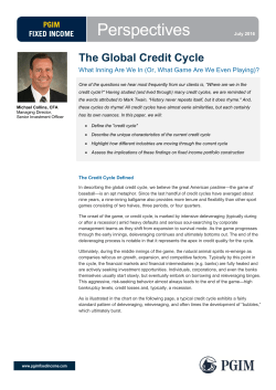The Global Credit Cycle