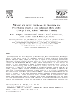 Nitrogen and carbon partitioning in diagenetic and hydrothermal