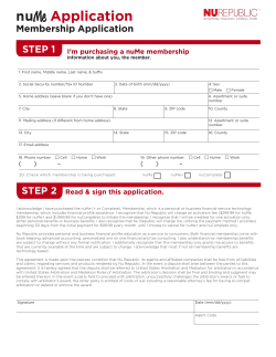 nuMe Application